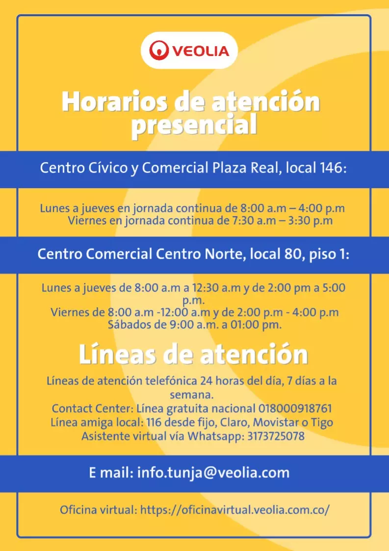 Horario de atención